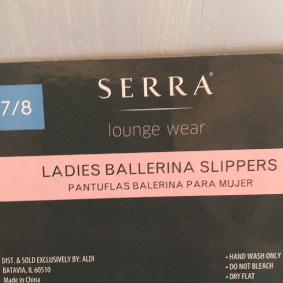 Ladies Unicorn Ballerina Style Slippers - Picture 5 of 9